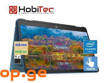 HP Laptop x360 ChromeOS intel ლეპტოპი სენსორული