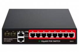 POE 8 Port ქსელის გამანაწილებელი (სვიჩი)