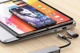 8-in-2 USB Type C HUB დოკინგ სადგური 3.5 მმ აუდიო 