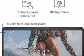HP Laptop AMD 3020e 4GB RAM Touchscreen Win 10 თეთ