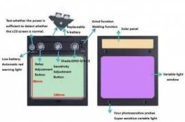 Welding Helmet 180° Large View Mask სვარკის ჩაფხუტ