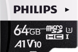 5 ცალი Philips 64GB U3 MicroSD მეხსიერების ბარათი 