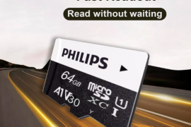 5 ცალი Philips 64GB U3 MicroSD მეხსიერების ბარათი 