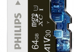 5 ცალი Philips 64GB U3 MicroSD მეხსიერების ბარათი 