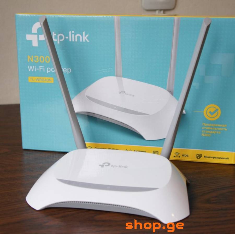 ორანტენიანი 300 Mbps Wi-Fi როუტერი
