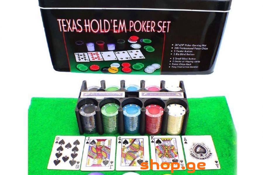 პოკერის ფიშკები ( POKER ) ნაკრები და რულეტკის ნაკრ