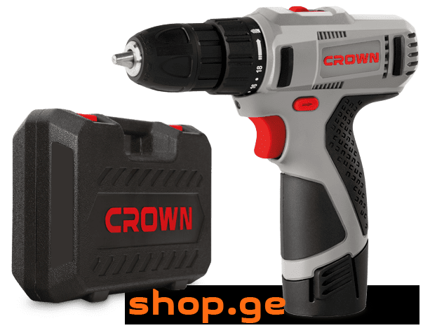 CROWN CT21056L-ელექტრო სახრახნისი 18v