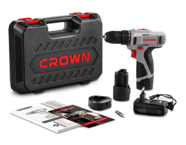 ელექტრო სახრახნისი 2 ბატარიით 12v Crown CT21052LH