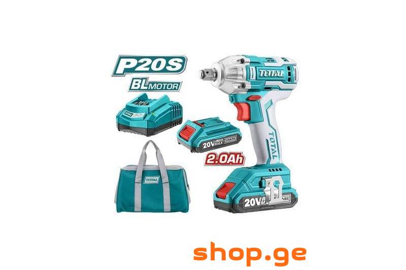 ქანჩსახრახნი 20V (2 ელემენტით) Li-ion P20S 2000-33
