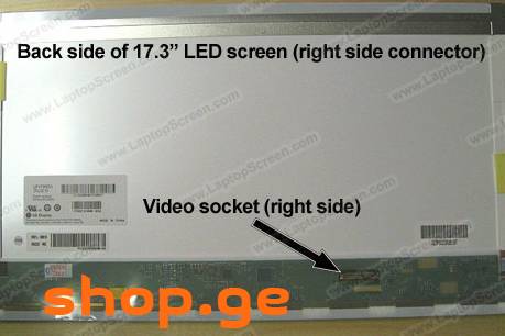 17.3 inches screen display ლეპტოპის ეკრანი