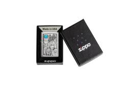 Zippo, 49295 - Wolf Pack and Moon Emblem Design