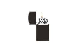 Zippo, 28123 - 28123 Slim High Polish Black 