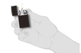 Zippo, 28123 - 28123 Slim High Polish Black 