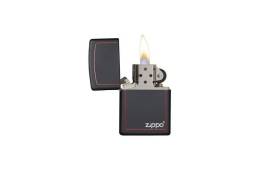 Zippo, 218ZB - 218ZB Reg Black W/Zippo-Border - CI