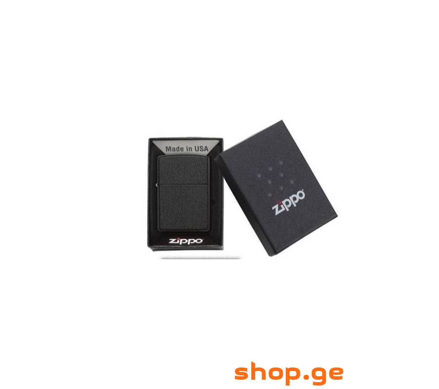 236 218 Reg Black Crackle, Zippo
