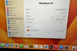 იყიდება იდეალური MacBook Air M1 გარანტით/განვადება