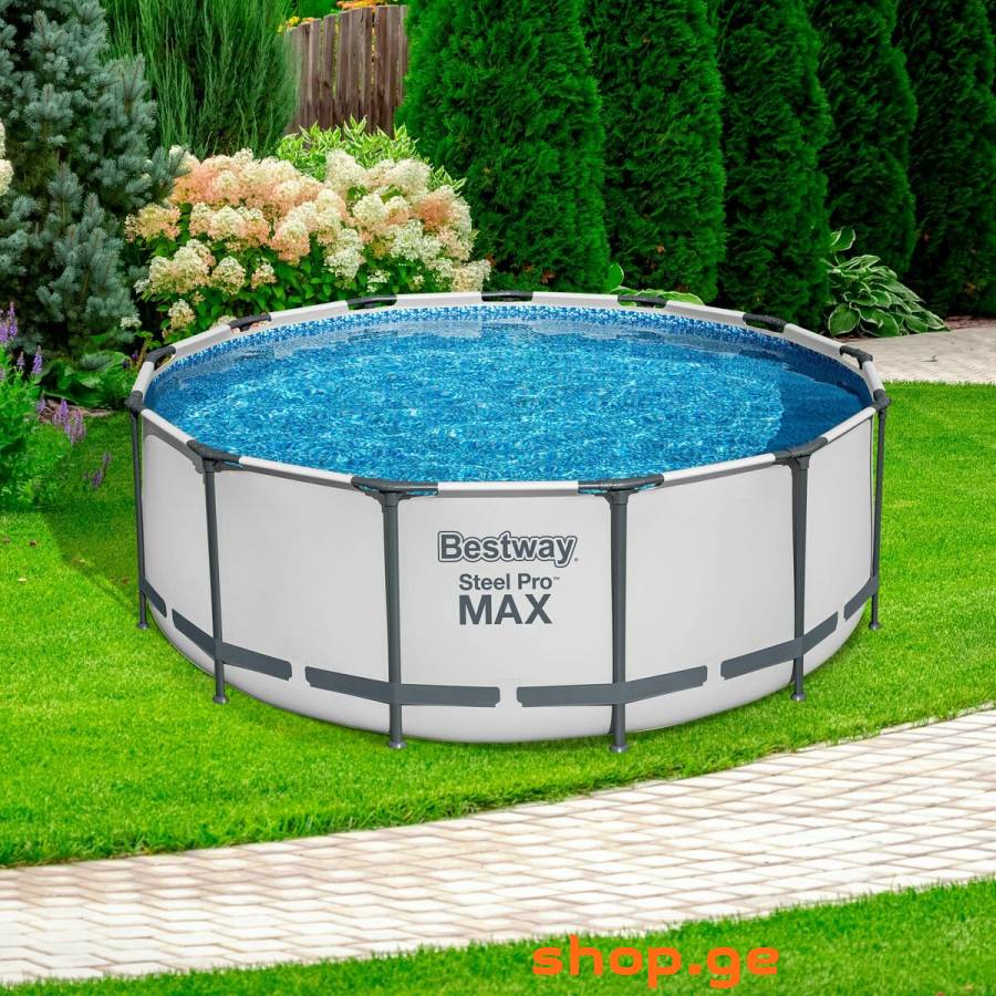 კარკასული აუზი კომპლექტით 396×122 სმ, BESTWAY