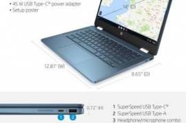 HP Laptop x360 ChromeOS intel ლეპტოპი სენსორული