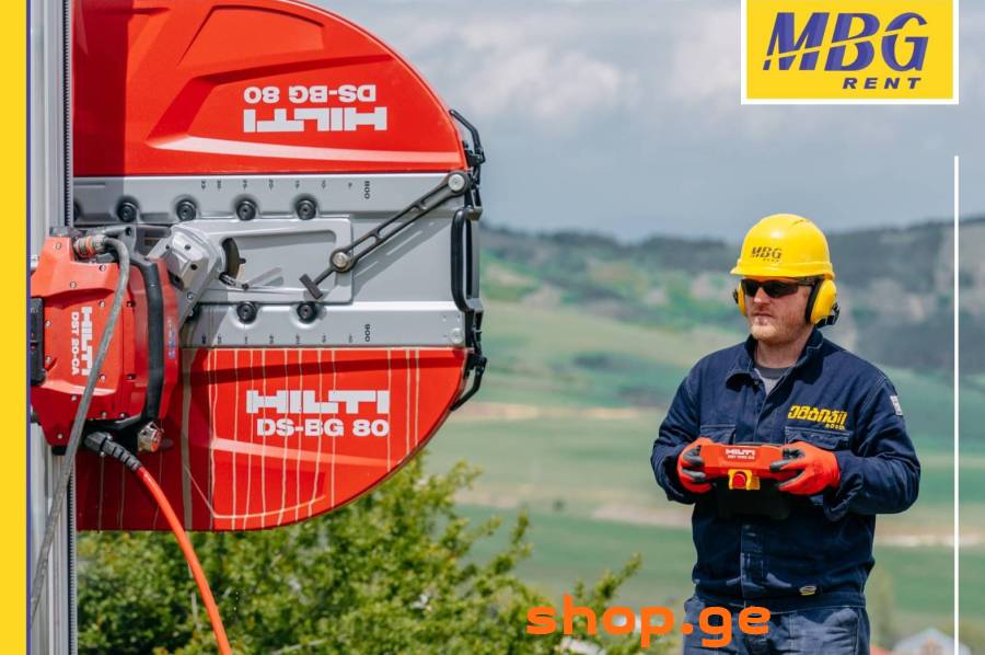 ბეტონის ჭრა-ბურღვა - HILTI/betonis chra-burghva