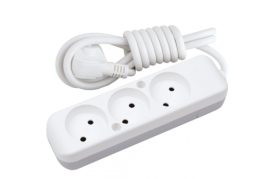 FLASH 3 WAY SOCKET WITH 2 Mt CABLE- დამაგრძელებელი