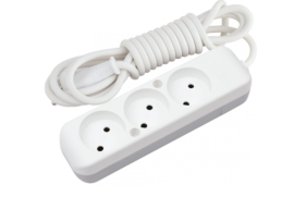 FLASH 3 WAY SOCKET WITH 5 Mt CABLE-დამაგრძელებელი 