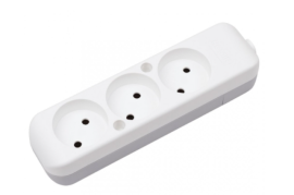 FLASH 3 WAY SOCKET WITH CONNECTOR დამაგრძელებლი