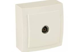 კრემისფერი როზეტი ტელევიზორის გარდამავალი