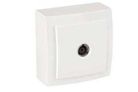 თეთრი როზეტი ტელევიზორის გარდამავალი (11dB)