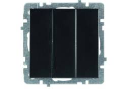 შავი ჩამრთველი 3-ნი ჩარჩოს გარეშე