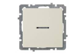 კრემისფერი ჩამრთველი 1-ნი განათებით ჩარჩოს გარეშე