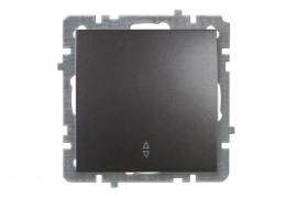 კვამლისფერი ჩამრთველი 1-ნი რევერსული ჩარჩოს გარეშე