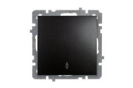 შავი ჩამრთველი 1-ნი რევერსული ჩარჩოს გარეშე