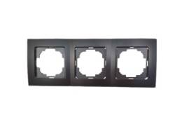 შავი ჩამრთველ-როზეტის კანტი 3-ნი