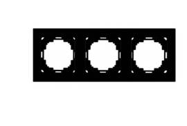 შავი ჩამრთველ-როზეტის კანტი 3-ნი