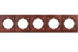 ალუბლისფერი ჩამრთველ-როზეტის კანტი 5-ნი