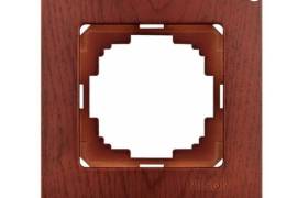 ალუბლისფერი ჩამრთველ-როზეტის 1-ნი ჩარჩო