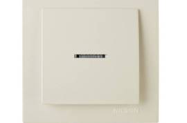 კრემისფერი ჩამრთველი 1-ნი განათებით