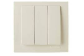 კრემისფერი ჩამრთველი 3-ნი