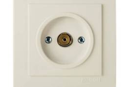 კრემისფერი როზეტი ტელევიზორის გარდამავალი