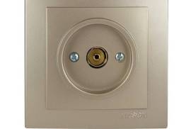 ოქროსფერი როზეტი ტელევიზორის