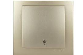 ოქროსფერი ჩამრთველი 1-ანი რევერსული