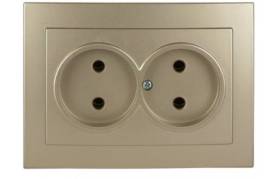 ოქროსფერი როზეტი 2-ანი