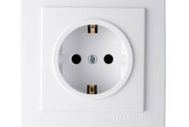  თეთრი როზეტი დამიწებით