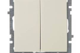 კრემისფერი ჩამრთველი 2 -ნი ჩარჩოს გარეშე