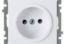 თეთრი როზეტი ჩარჩოს გარეშე