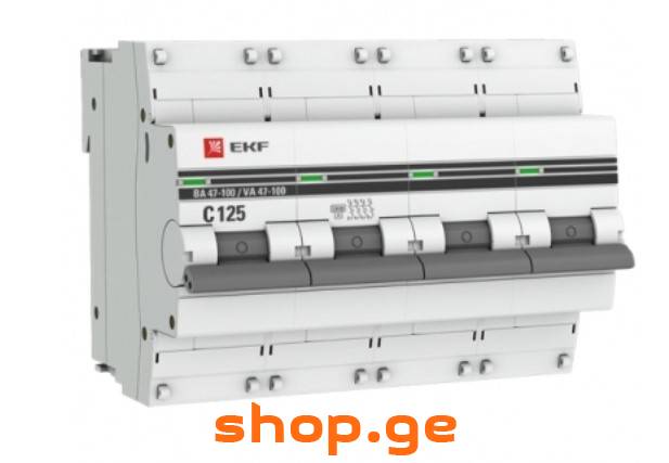 ავტ.ამომრთველი EKF 4P125A (8232)