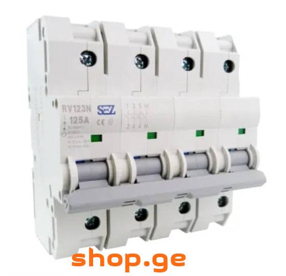 ავტ.ამომრთველი PR123N-C 125A/ 4P (10kA)
