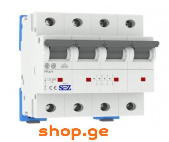 ავტ.ამომრთველი PR124-D 100A/ 4P (10kA)