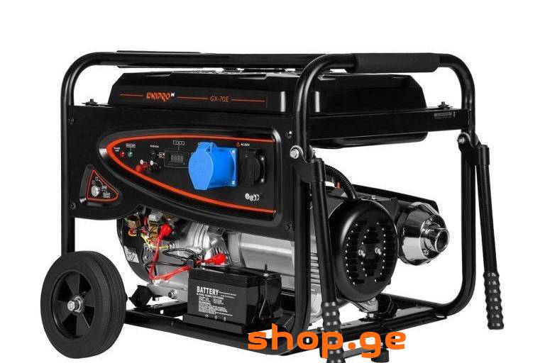 GX-70E გენერატორი (ბენზინზე) "DNIPRO-M"