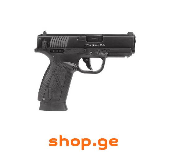 Bersa BB gun . სროლისას მოძრავი ჩამკეტით